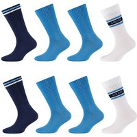 8er Pack s.Oliver Essentials recycelte Tennissocken Kinder 5801 - blue 27-30 von s.Oliver