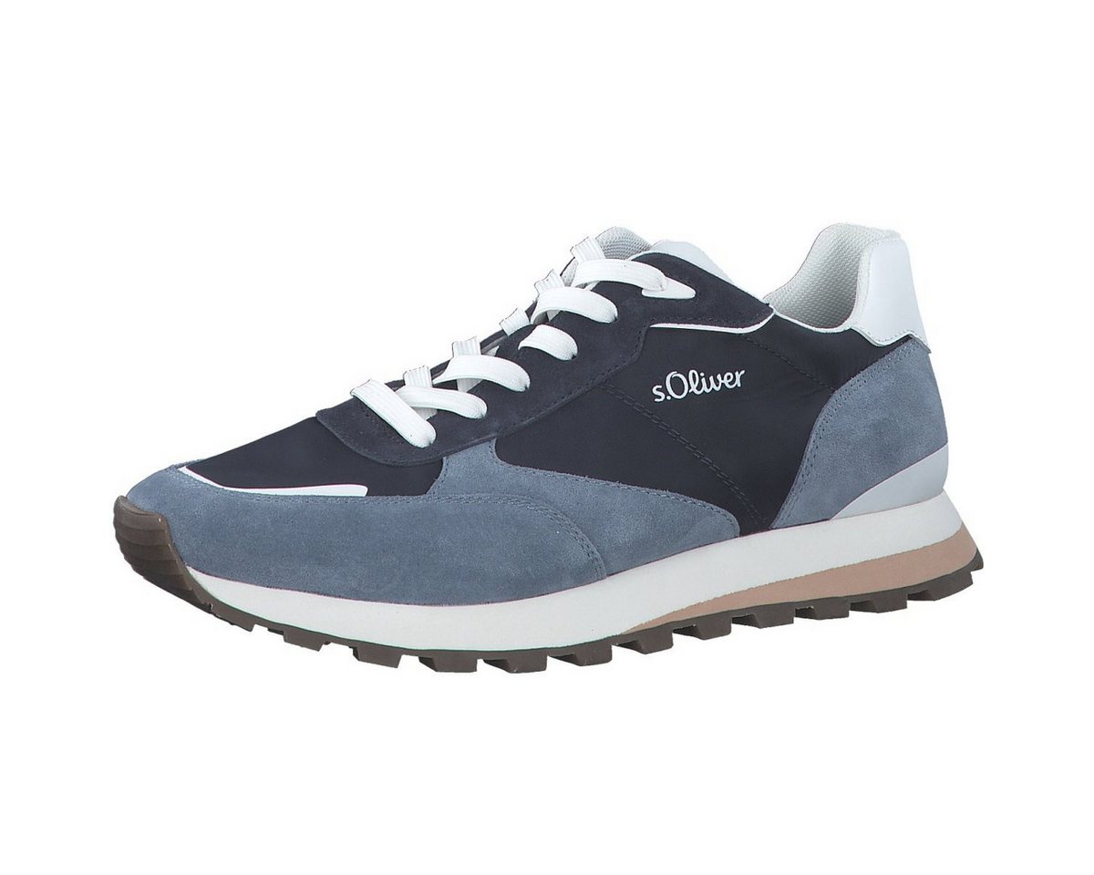 s.Oliver 5-13667-20-805 mit Soft Foam - Leder - 2023 navyblau Herren Sneaker von s.Oliver