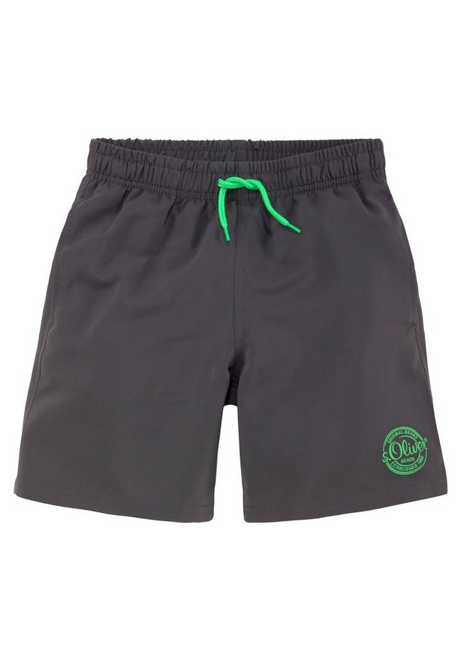 s.Oliver Badeshorts mit seitlichem Logodruck von s.Oliver