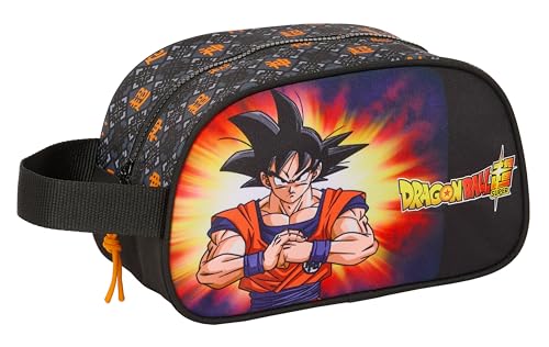 Dragon Ball – Schultasche für Kinder, mittelgroß, mit Griff, Kulturbeutel für Kinder, anpassbar an den Wagen, einfache Reinigung, bequem und vielseitig, Qualität und Widerstandsfähigkeit, 26 x 12 x 15 von safta