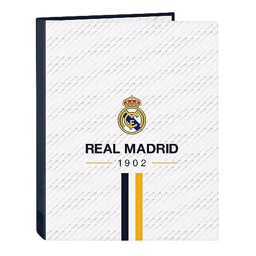 Ordner Folio 4 Ani.Mix Real Madrid 1. Team, 23/24, weiß, Estándar, Casual von safta