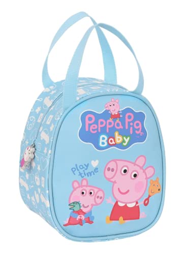 Peppa Pig Baby – Lunchtasche, Freizeittasche, 19 x 14 x 22 cm, Farbe:, bunt, Estándar, Lässig von safta