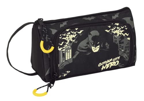 Safta -412263855 Tasche mit aufklappbarer Tasche, Batman Hero, 20 x 11 x 8,5 cm, Mehrfarbig, Standard (412269917), bunt, Estándar, Lässig von safta
