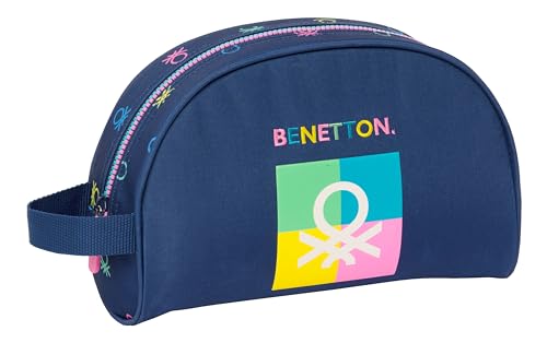 Safta Benetton COOL Kleine Schultasche für Kinder mit Griff, Kulturbeutel für Kinder, anpassbar an den Kinderwagen, ideal für Kinder von 5 bis 14 Jahren, vielseitig, Qualität und Stärke, 28 x 10 x 18 von safta