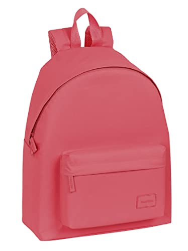 Safta - Daypack für Kinder, Kinderrucksack, hohe Qualität und maximale Widerstandsfähigkeit, bequem und vielseitig, 33 x 15 x 42 cm, Kastanienbraun, granatrot, Estándar, Casual von safta