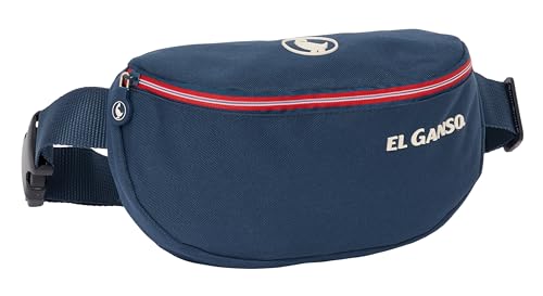 Safta EL Ganso Classic Hüfttasche für Kinder, ideal für Jugendliche und Kinder unterschiedlichen Alters, bequem und vielseitig, Qualität und Widerstandsfähigkeit, 23 x 9 x 14 cm, Marineblau, von safta