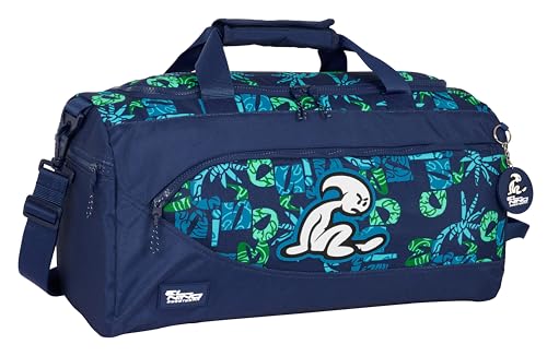 Safta EL Niño Glassy Sporttasche, Rucksack, ideal für Kinder verschiedener Altersgruppen, bequem und vielseitig, Qualität und Widerstandsfähigkeit, 50 x 25 x 25 cm, Marineblau, Marineblau, Estándar, von safta