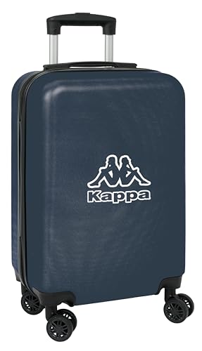 Safta Kappa Dark Navy - Kabinenwagen 50,8 cm (20 Zoll), Trolley mit Rädern, Sicherheitsschloss, Leichter Koffer, 34,5 x 20 x 55 cm, Grau/Marineblau Melange, Grau/Marineblau meliert, Estándar, Casual von safta