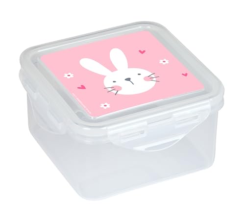 Safta M916 Bunny Vorschule, Lunchbox, Lebensmittelhalter, Qualität und maximale Stärke, Erholung, 13 x 13 x 7,5 cm, Rosa, Unisex, Kinder, Standard, Rosa, Estándar, Casual von safta