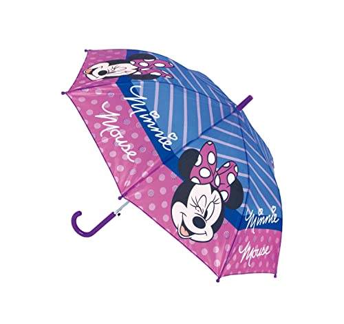 Safta Minnie Mouse Lucky Automatischer Regenschirm, 480 mm, bunt, único von safta