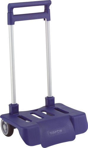 Safta Trolley für Schulrucksäcke, faltbar, leicht, widerstandsfähig mit ausziehbarem Griff und Rädern, 85 cm von safta
