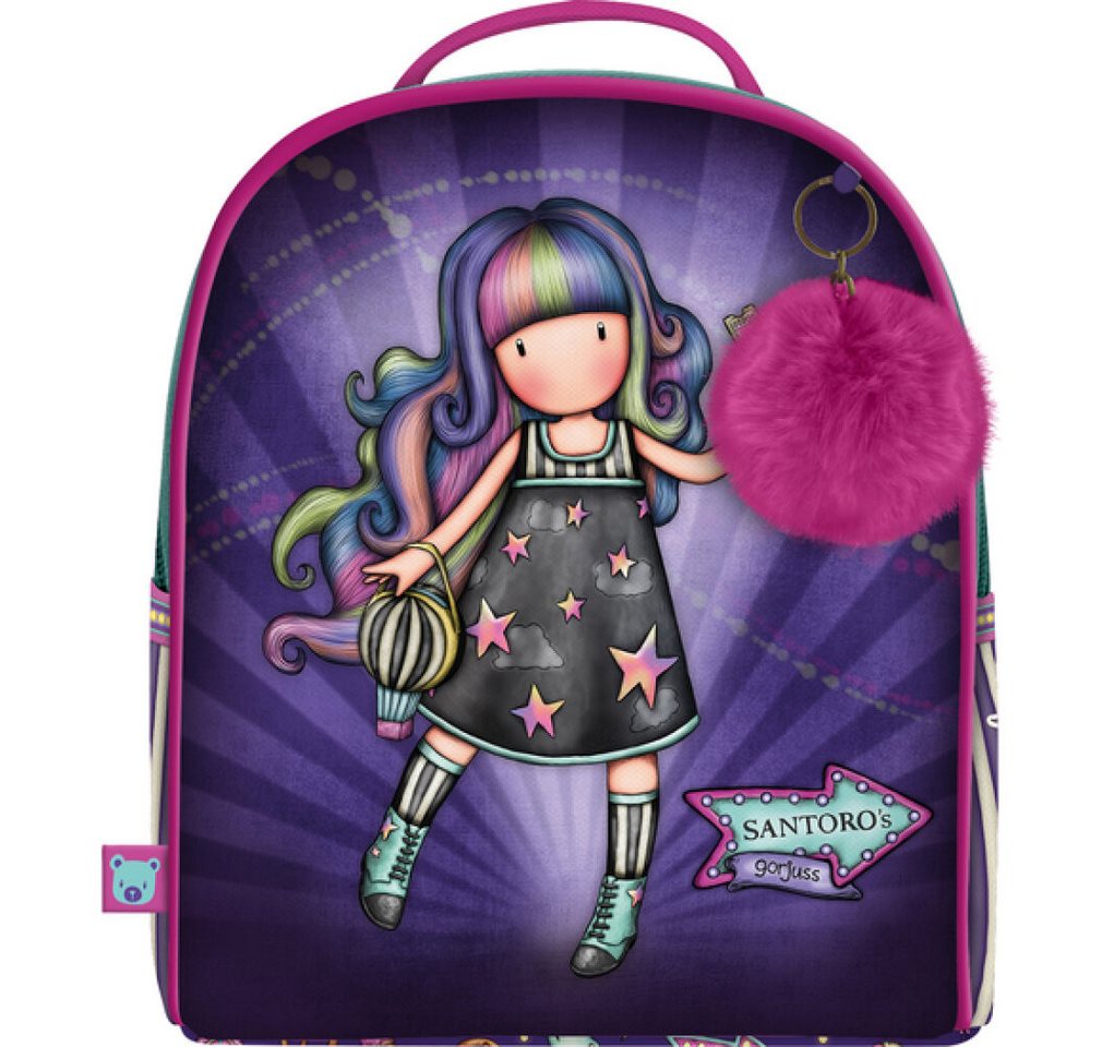 safta Kinderrucksack Schulrucksack Gorjuss Up and away Mini Lila (20 x 22 x 10 cm) von safta