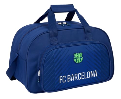 safta F.C. Barcelona Navy Blue Sporttasche, Rucksack, ideal für Kinder verschiedener Altersgruppen, bequem und vielseitig, Qualität und Widerstandsfähigkeit, 40 x 23 x 24 cm von safta