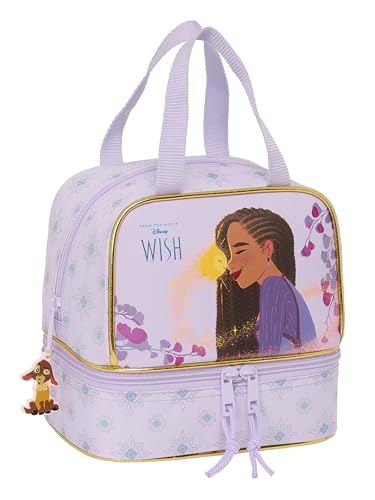 Safta WISH Snacktasche, Tasche, Qualität und maximale Beständigkeit, für Lebensmittel, Erholung, Snack und Frühstück, 20 x 15 x 20 cm, Lila, Lila, Estándar, Casual von safta