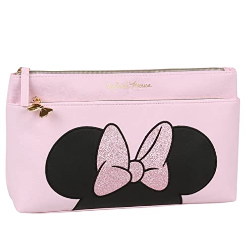 Minnie Mouse Disney Rosa Kosmetiktasche mit Reißverschluss 33x19x5 cm von sarcia.eu