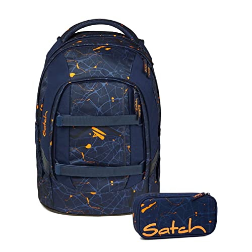 satch Pack Schulrucksack Set 2tlg. mit Schlamperbox (Urban Journey) von satch