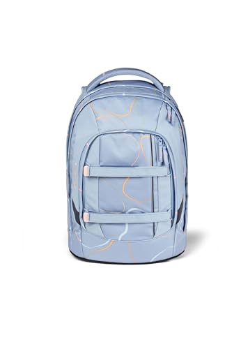 satch pack Schulrucksack ab 5. Klasse ergonomisch 30L Stauraum standfest Organisationstalent Vivid Blue - Hellblau von satch