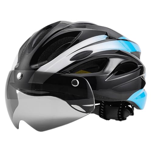 scyca Mountainbike-Helme,Mountainbike-Helme - Fahrradhelme mit wiederaufladbarem Rücklicht | Atmungsaktive Fahrradhelme mit Magnetbrille, verstellbare Fahrradhelme, Fahrradhelme für Erwachsene von scyca