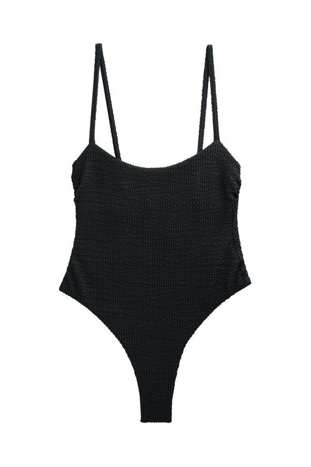 self Badeanzug Bauchformender Tanga-Badeanzug, hoher Beinschnitt (1-St) von self