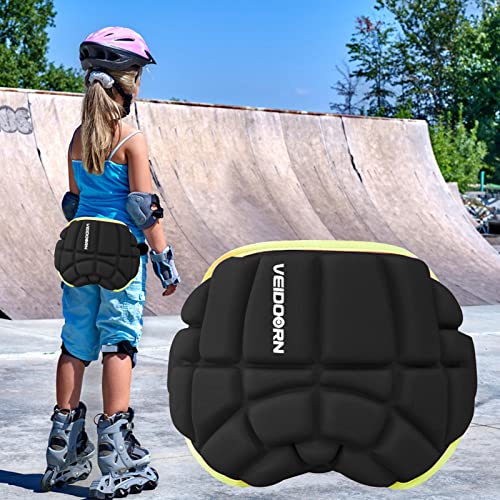 Gepolsterte Hüft-Shorts Für Kinder, Gepolsterte Ski-Schutzshorts, Aufprallschutz Shorts, Weich Gepolsterte Hüft-Shorts, Anti-Drop-Hose Anti-Drop-Pad, Verdicktes EVA, Verstellbare Einziehbare Schnalle von sfadf