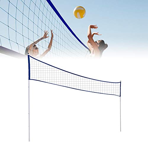 Volleyballnetz mit Ständer für den Garten, tragbares klappbares Badminton-Tennisnetz im Freien für Beach Grass Park-Veranstaltungsorte von shewt