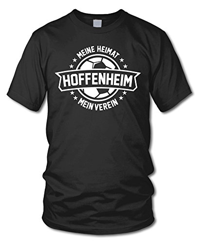 shirtloge - Hoffenheim - Meine Heimat, Mein Verein - Fan T-Shirt - Schwarz - Größe XXL von shirtloge
