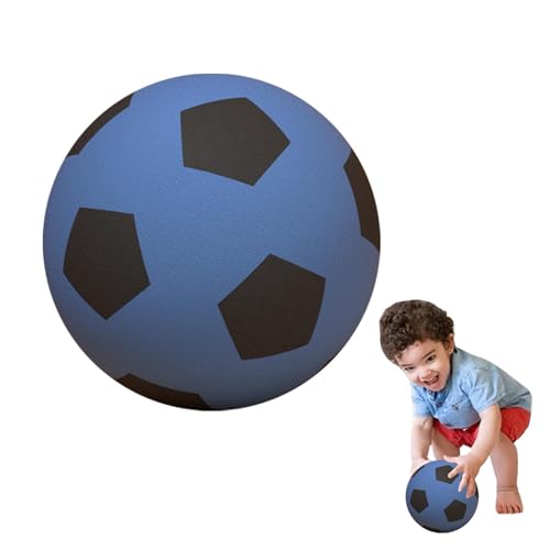 Leiser Fußball, Schaumstoff-Fußball | Leiser Schaumstoff-Fußball für Kinder im Innenbereich | Weichschaum-Fußball für drinnen und draußen, Schaumstoff-Fußballspiele für Spaßsport, geeignet für Erwachs von shizuku