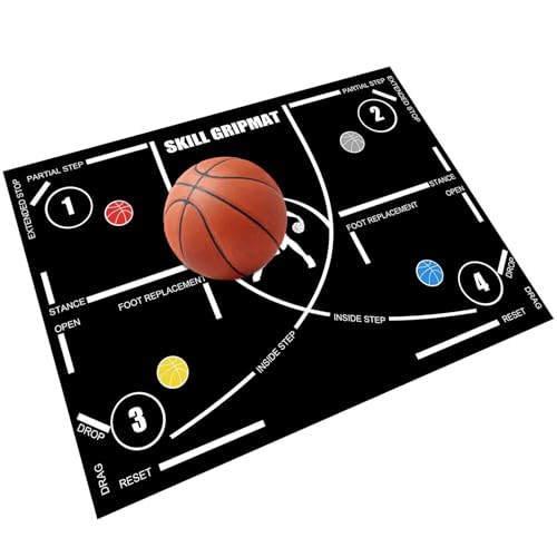 Basketball-Trainingspad, reguläres Trainingssystem Basketballtrainer, Trainingshilfe, geräuschlose Ausrüstung für Kinder und Erwachsene, Verbesserung der Geschwindigkeit, Basketballtrainer von shjxi