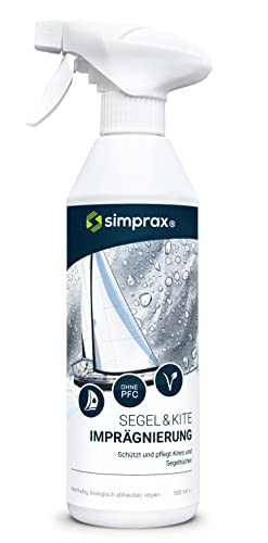 simprax® Segel & Kite Imprägnierung - Süß- und salzwasserfestes Imprägnierspray für Segeltücher und Kites - UV-stabil - 500ml von simprax