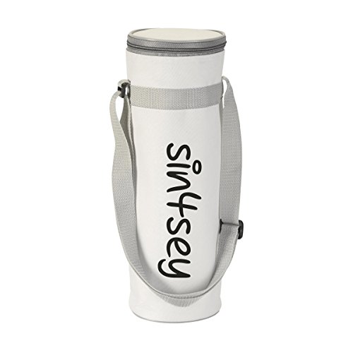 Kühltasche Für Flaschen Bis 1,5 Liter Mit Verstellbarem Trageriemen Weinkühler (weiß) von sin4sey