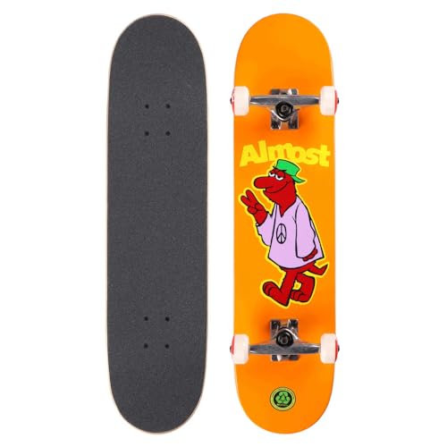 skatedeluxe | Almost Peace Out - 7.87" | Skateboard Komplettboard | 7-lagiges Birch Wood Deck, Urethan-Rollen, Skatedeluxe Griptape | Skateboards für Kinder, Teenager, Erwachsene von skatedeluxe