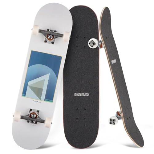 skatedeluxe | Architectonic - 8" | Skateboard Komplettboard | 7-lagiges Ahornholz Deck, Urethan-Rollen, Skatedeluxe Griptape, ABEC 5 Kugellager | Skateboards für Kinder, Teenager, Erwachsene von skatedeluxe