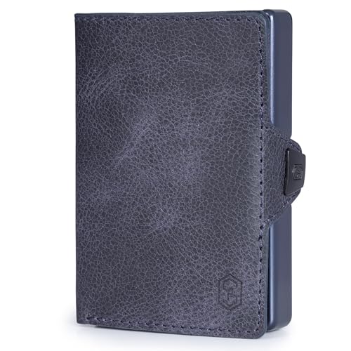 slimpuro Geldbörse Herren, Slim Wallet mit RFID Schutz, Leder-Geldbörse Herren Klein mit Münzfach, Portmonee für Herren und Damen, Kartenetui & Geldbeutel für Herren, Brieftasche für 12 Karten von slimpuro
