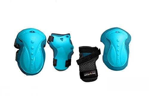 smarTrike Kinder Protection Set Ellbogen, Knie-und Handgelenkschutz-XS, Azurblau von smarTrike