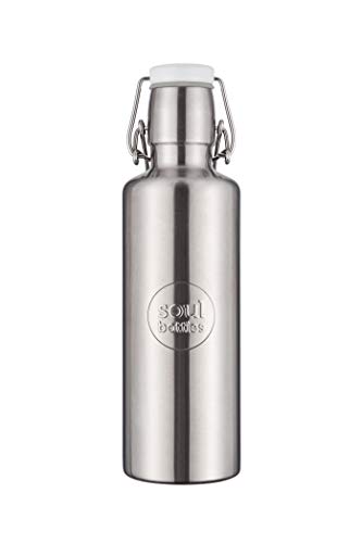 soulbottles steel 0,6 l • Trinkflasche aus Edelstahl • plastikfrei, nachhaltig, auslaufsicher von soulbottles