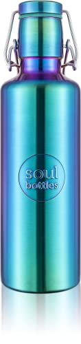 soulbottles steel light • Utopia • 0,75 l • einwandige Trinkflasche aus Edelstahl • plastikfrei, nachhaltig, auslaufsicher von soulbottles