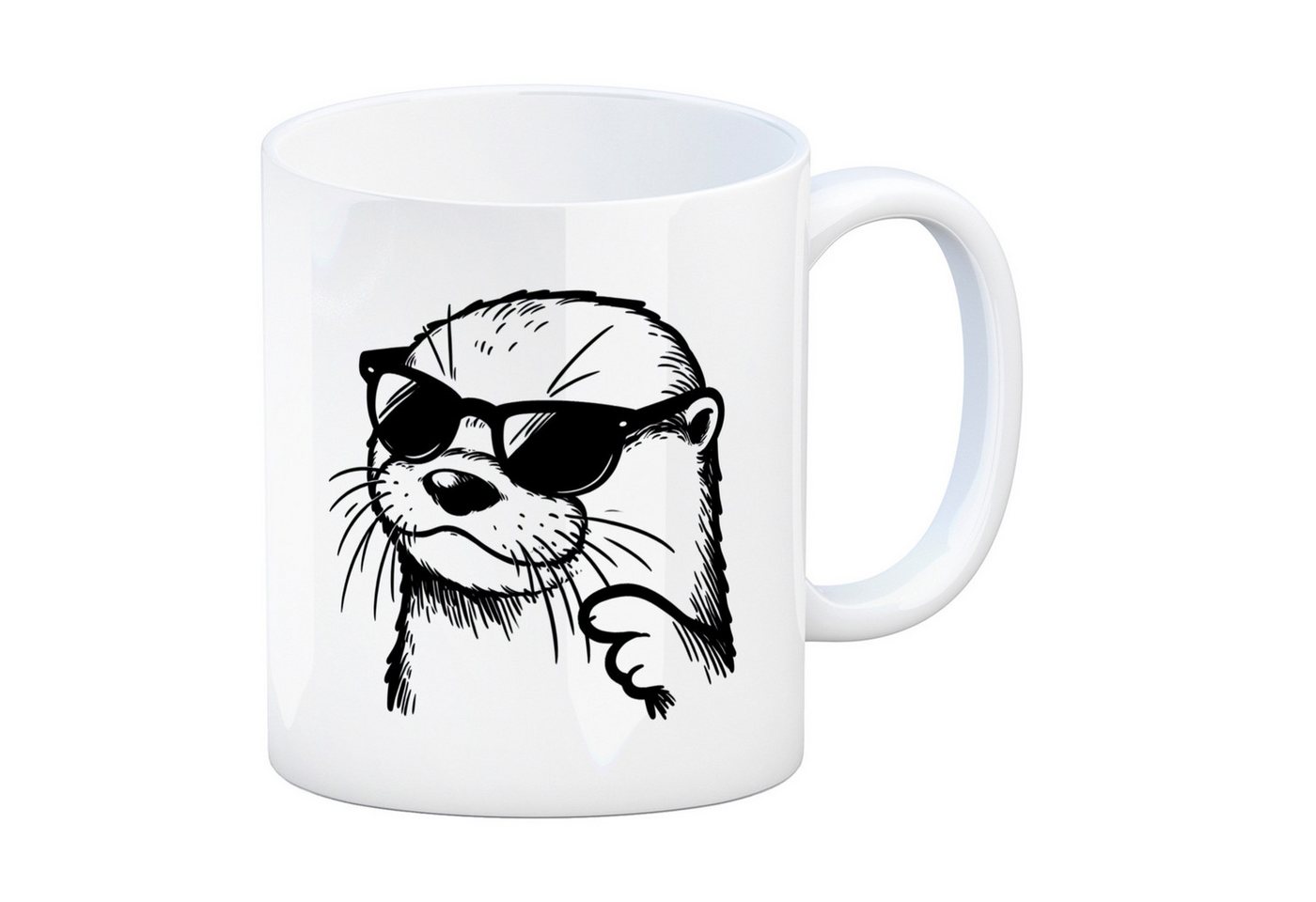 speecheese Tasse Cooler Otter mit Sonnenbrille Kaffeebecher von speecheese