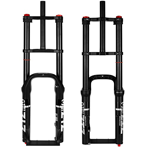 splumzer [EU Stock Bike Federgabel 26" 4.0 für Mountainbike Air Double Shoulder Downhill Abseilen Stoßdämpfer MTB/QR/AM von splumzer