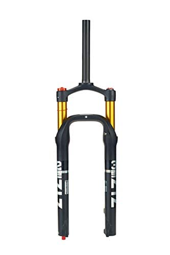 splumzer Fahrradgabel, MTB Vorderradgabel 26 Zoll Ultraleichte Aluminiumlegierung Mountainbike Federung Luftdruck Fahrrad Pneumatische Stoßdämpfer Vordergabel 4.0 Reifen von splumzer