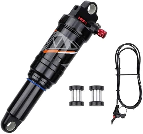 splumzer Mountainbike Stoßdämpfer Absorber Air Rear Shock - Rebound/Lock Out/Luftdruck einstellbar (Fernsperrung, 200MM) von splumzer