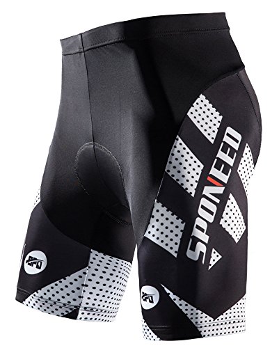 sponeed Herren-Radhose, gepolsterte Fahrradhose, Fahrradbekleidung, Hose von sponeed