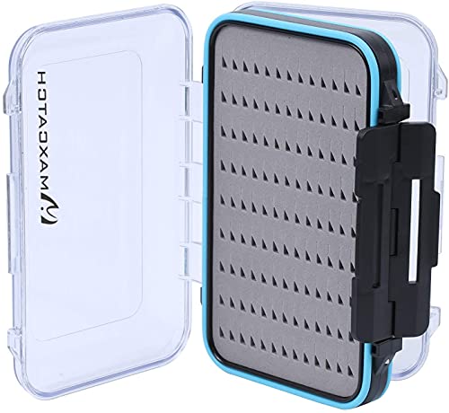 sprinton Maximumcatch Fliegenfischen Box Doppelseite wasserdichte Fliegenbox Easy-Griff-Schaum Fliegendose(Schwarz, Größe C) von sprinton