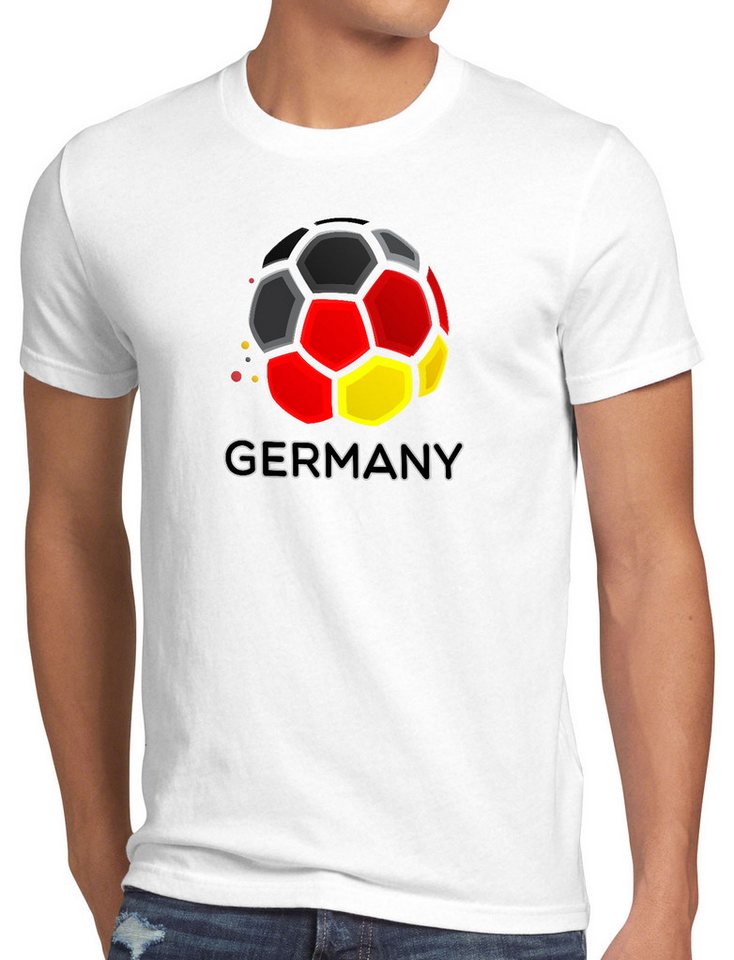 style3 Print-Shirt Deutschland Herren Fan T-Shirt EM 2024 Fussball Sport Ball von style3
