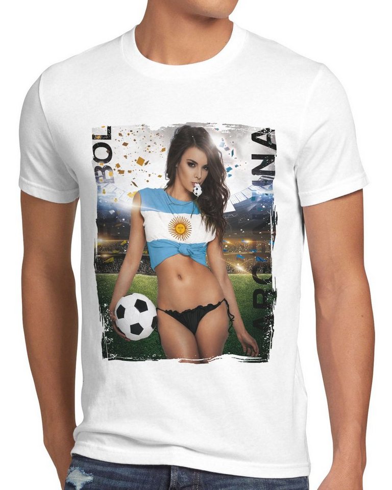 style3 Print-Shirt EM 2024 Soccer Girl Herren T-Shirt Fußball Europameisterschaft Trikot von style3