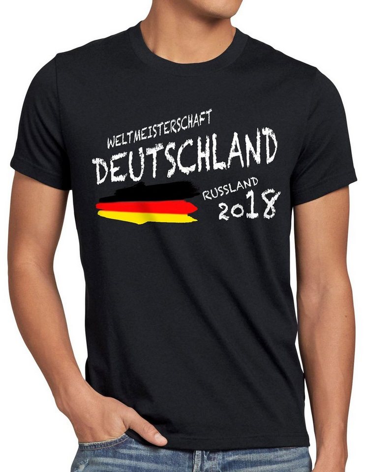 style3 Print-Shirt Herren T-Shirt Europameisterschaft Deutschland Trikot Fussball EM WM Fanartikel von style3