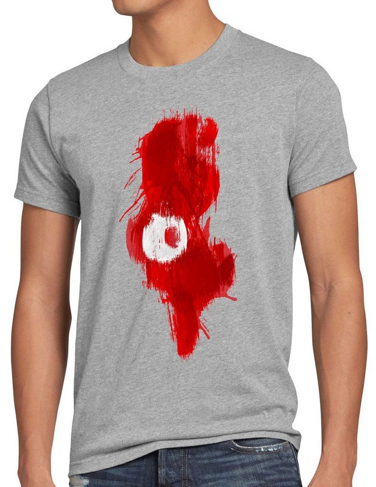 style3 Print-Shirt Herren T-Shirt Flagge Tunesien Fußball Sport Tunisia WM EM Fahne von style3