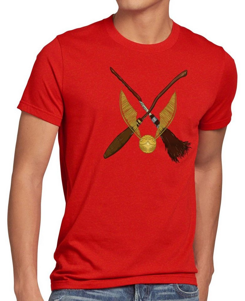 style3 Print-Shirt Herren T-Shirt Goldener Schnatz turnier sport besen quidditch von style3