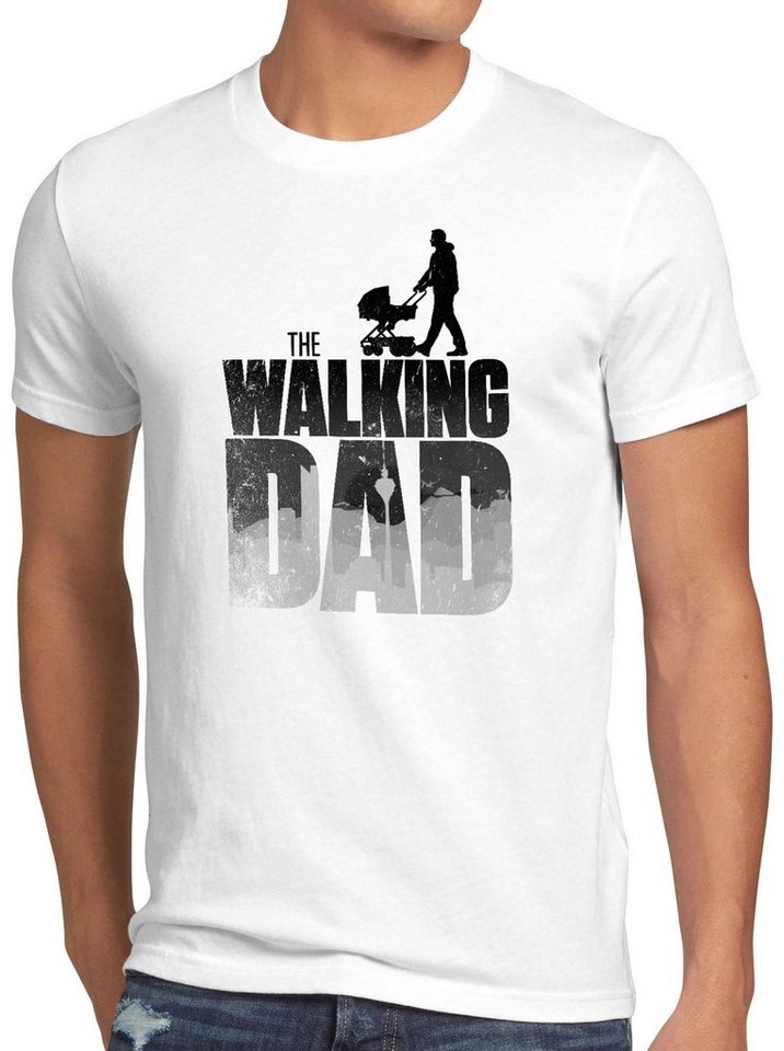 style3 Print-Shirt Herren T-Shirt The Walking Dad zombie von style3