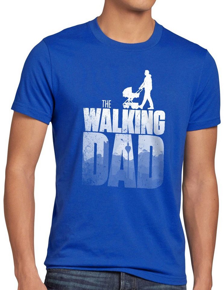 style3 Print-Shirt Herren T-Shirt The Walking Dad zombie von style3