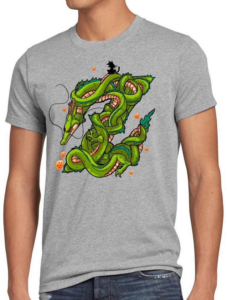 style3 Print-Shirt Herren T-Shirt Z Drache shenlong dragon gokui ball shenron von style3